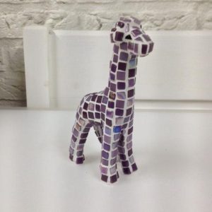 Fermijn Mozaïek Giraf (Klein 17cm) Paars