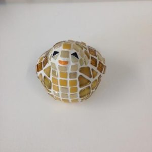 Fermijn Mozaïek Vogel 7,5cm  Goud